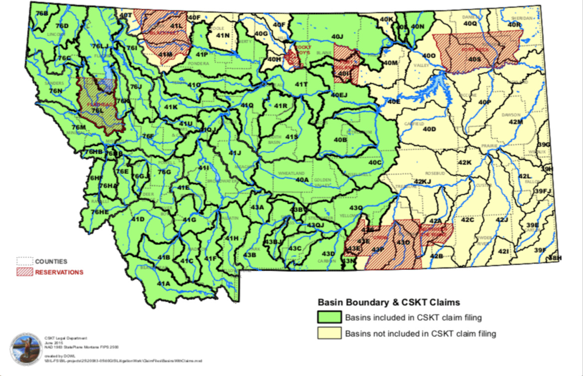 Montana water basins